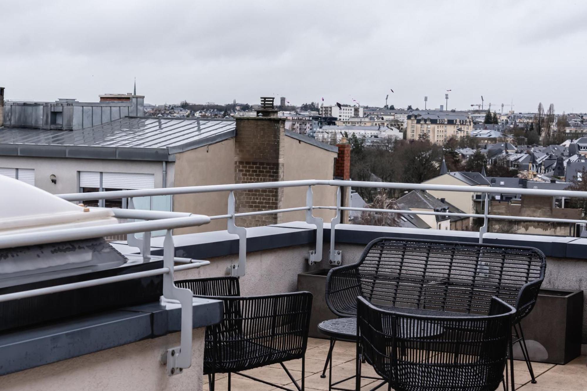 Lux Penthouse 200M2 - Office, Terrace, Gym & Parking Apartamento Luxemburgo